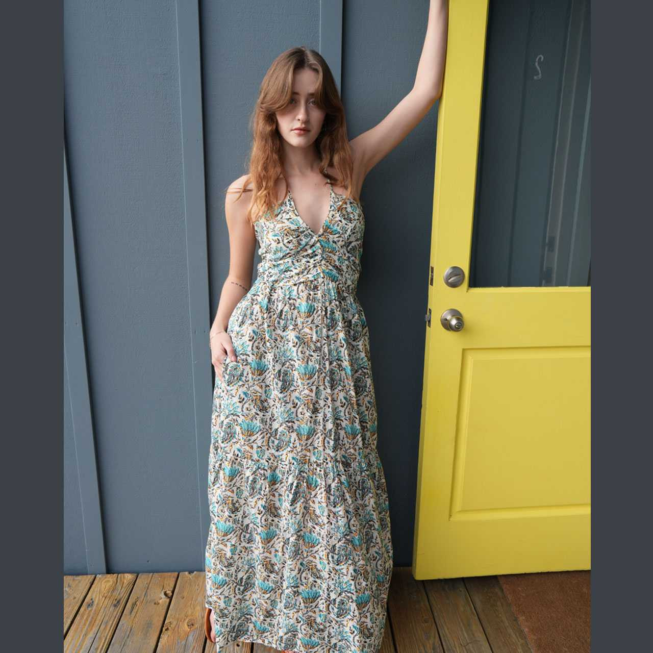 ikat cotton maxi dress Rust with Embroidered Neckline Color:Garnet Baroque Floral n8259blk Summer dress, white mini plus it has pockets