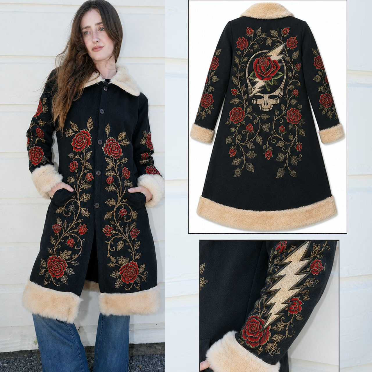 RAMBLE ON ROSE GRATEFUL DEAD JACKET Grateful Dead Steal Your Face