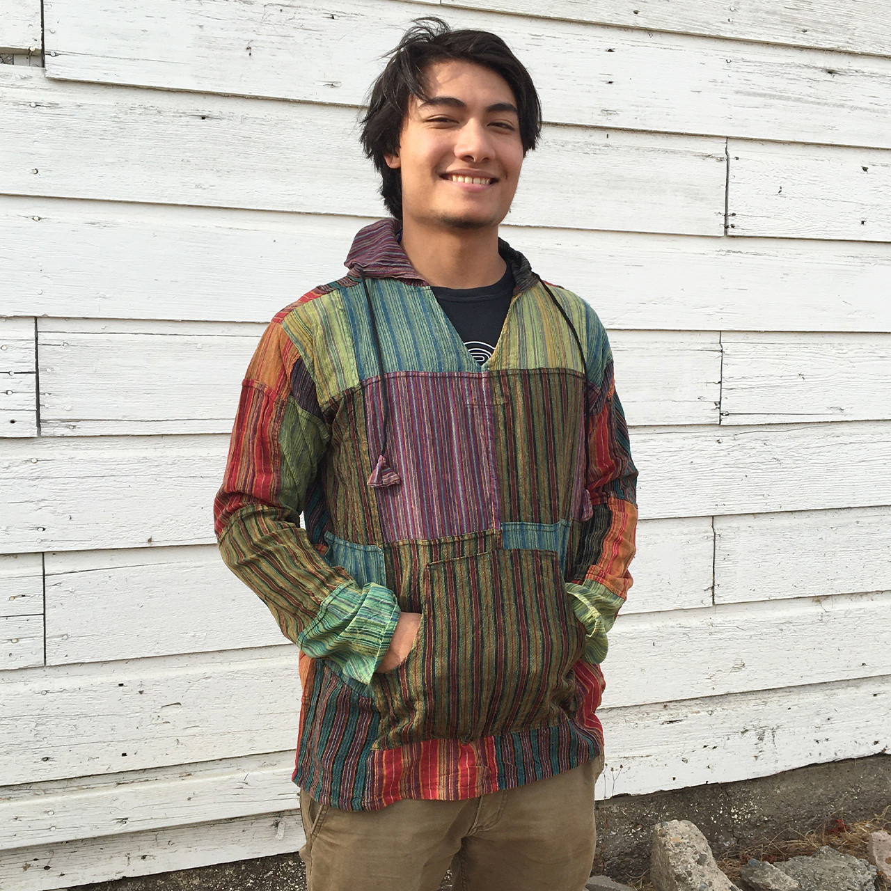 【SATIIIZ】Hedin Quilting Work Hooded Jumper Oversized Pullover Hoodie | ZuniSportswear