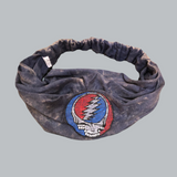 Grateful Dead Cotton Stonewash Headband With SYF Embroidery - Sold Singly