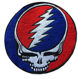 Grateful Dead Embroidered Patch Steal Your Face (6 inches)