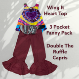 DOUBLE THE RUFFLE CAPRI’S Cotton Ruffle Capri's