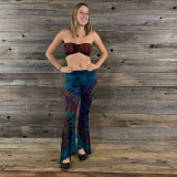 LA LA BANDEAU Rayon Spandex Mudmee Tie Dye Bandeau Top