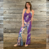 BIG RIVER PANTS Grateful Dead Cotton Lycra Solid & Tie Dye 13 Point Bolt Super Wide Leg Pants