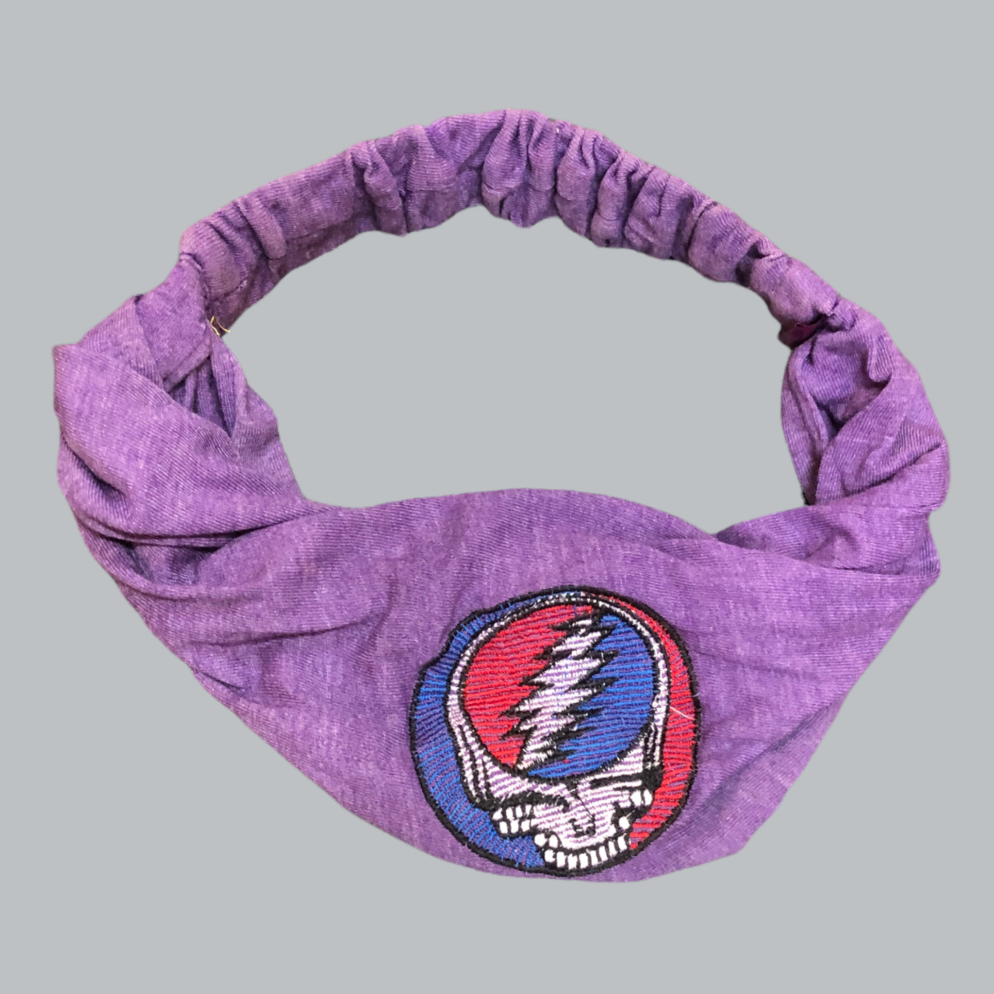 Grateful Dead Cotton Stonewash Headband With SYF Embroidery - Sold Singly