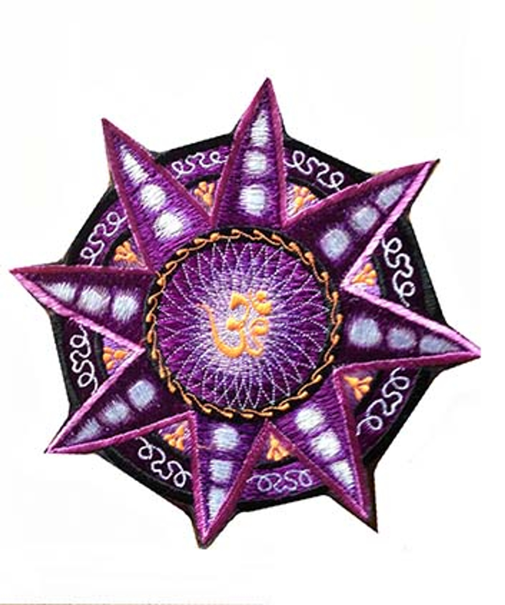 SPACE STAR Embroidered Hippie Patch (6 inches)