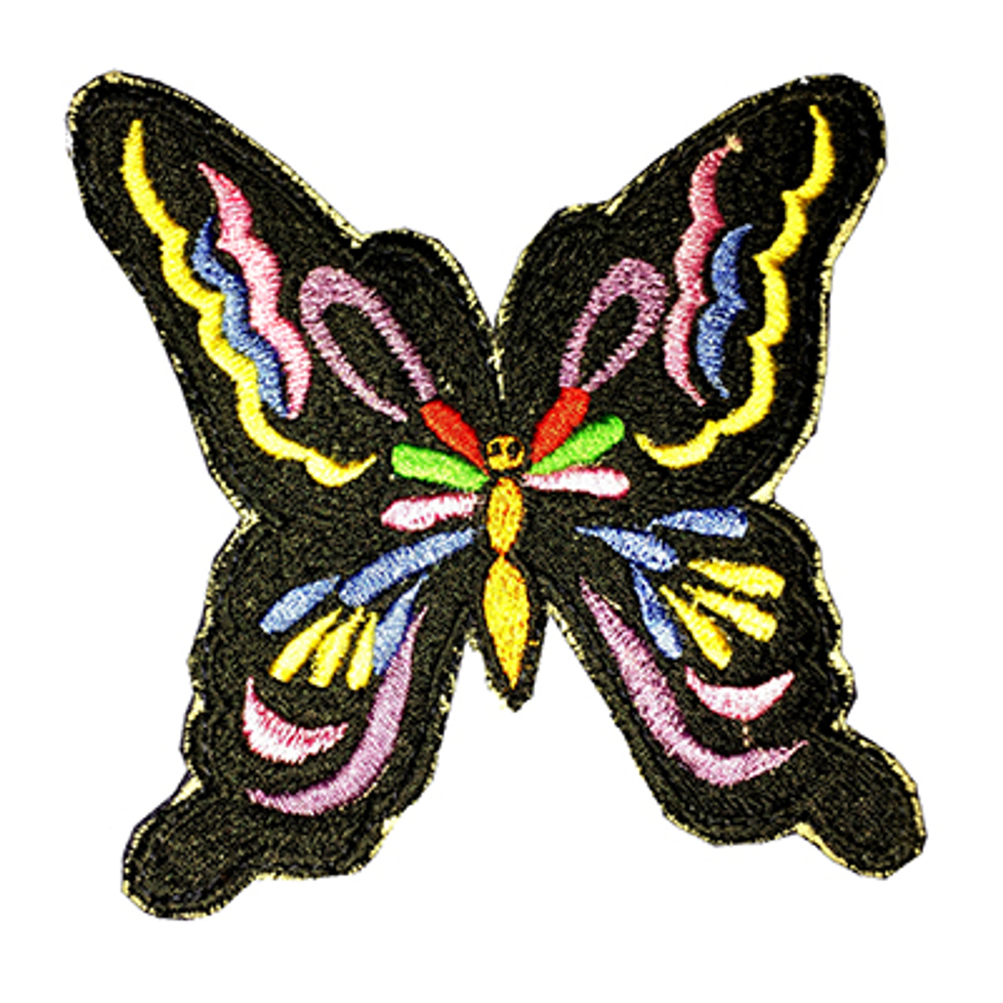 BUTTERFLY Embroidered Hippie Patch (6 inches)