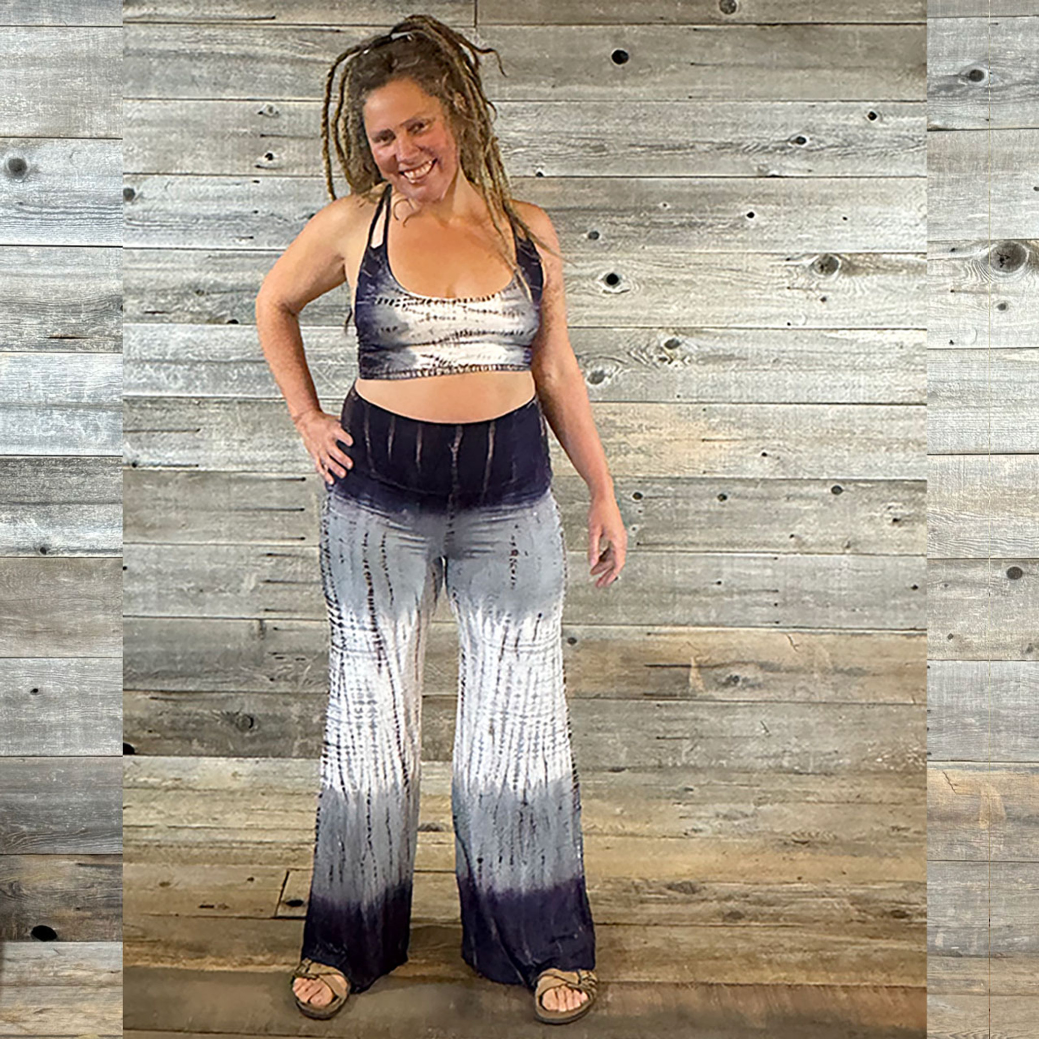 MISTY MORNING PANTS Rayon Spandex Tie Dye Palazzo Pants