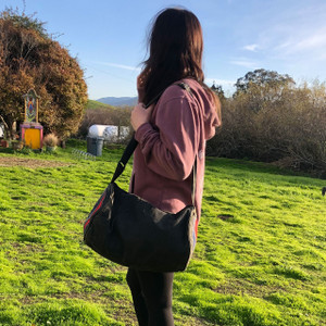 Grateful Dead Steal Your Face Cotton Stonewash Duffle Bag W/ Outside Zipper Pocket