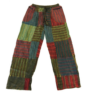 WILLIAM PANTS Cotton Stonewash Patchwork  Pants