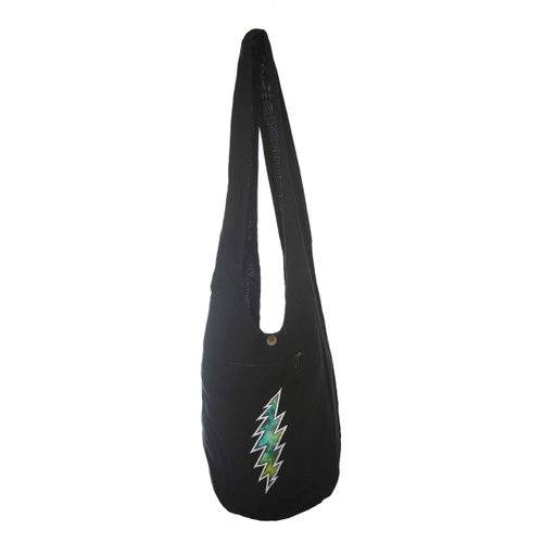 Grateful Dead Bolt Baba Bag Cotton Baba Bag With Cut Out Tie Dye Bolt Detail