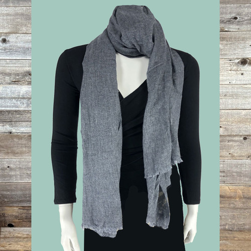 HAZY DAYS PASHMINA Solid Color Pashmina Cashmere Shawl • One Size