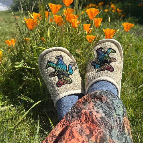 Hemp Slipper w/ Grateful Dead Embroidery