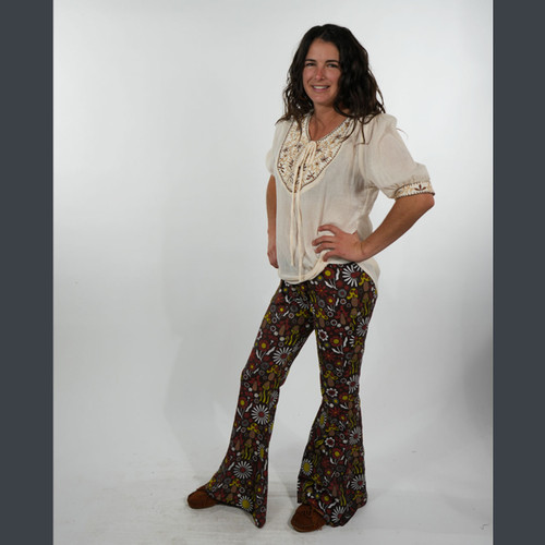 HOMESTEAD TUNIC Cheese Clothe 3/4 Sleeve Kurtha w/ Tonal Embroidery & Pockets