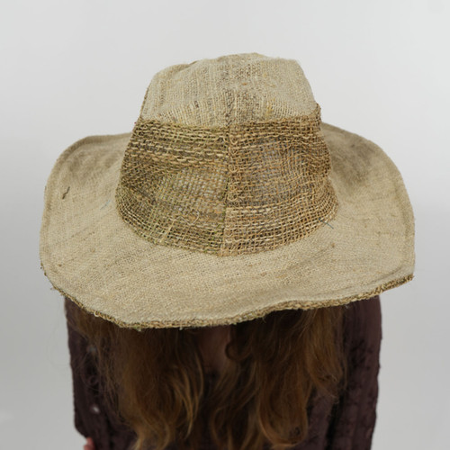2 Tone Woven Hemp Crushable Sun Hat