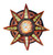 SPACE STAR Embroidered Hippie Patch (6 inches)