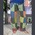 WILLIAM PANTS Cotton Stonewash Patchwork Pants