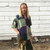 WEIR EVERYWHERE SHIRT Men's 100% Cotton Stonewash Short Sleeve Patchwork Kurtha With Three Buttons