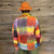 Cotton SOLARIS SHIRT Rainbow Batik Patchwork Long Sleeve Kurtha