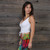 WHAT A CINCH TOP Rayon Spandex Adjustable Strap Double Cinch Bralette