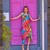 HOLD ON DRESS Spandex Rayon Mudmee Tie Dye Multi Angle Cut Layered Short Tank Dress