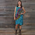 ON THE RUN DRESS Spandex Rayon Mudmee Tie Dye Corset Back Short Tank Dress