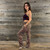 GLOW UP BRALETTE Rayon Spandex Mudmee Tie Dye Angle Cut Front Cinch Halter Bralette