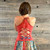 STAR DUST TOP Cotton Lycra Spagh Strap Top w/ Half Mandala Print At Top & Embroidery Robin Blue