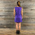 BIG RIVER DRESS Cotton Lycra Solid & Tie Dye Triple Bolt Tank Mini Dress w/ Side Pockets