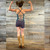GAMEHENDGE SHORTS Cotton Lycra Small Donut Print Booty Shorts & Hidden Pocket