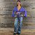 GEANIE TOP Rayon Spandex Bell Sleeve Wrap Top Solid