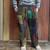 CATFISH JOHN PANTS Cotton Patchwork Drawstring & Elastic Waist Pants w/ Grateful Dead Assorted Block Prints