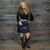 RUN FOR THE ROSES SKIRT Cotton Razor Cut Mini Skirt w/ Multi Grateful Dead Steal Your Face & Roses Print