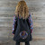 MUST HAVE BEEN THE ROSES JACKET Cotton Stonewash Fleece Lined Long Jacket Solid & Multi Grateful Dead Steal Your Face & Roses Print