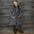 ASTRAL LOTUS JACKET Cotton Stonewash Patchwork Long Jacket w/ Fleece Lining w/ Mandala Embroidery