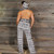 GET UP AND JUMPSUIT Rayon Spandex Tie Dye Open Back Jumpsuit w/ Hood & Inside Pockets Reflections
