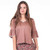 ARIA TOP-PLUS SIZE Viscose Bell Half Sleeve Top With Lace Detail