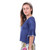 ARIA TOP-PLUS SIZE Viscose Bell Half Sleeve Top With Lace Detail