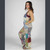 BEACH BUM BLISS OVERALLS Cotton Patchwork Tie Dye Long Overalls w/ Back Bobbing