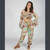 SUMMER SERENADE TOP Rayon Patchwork Tie Dye 3/4 Sleeve Crop Top Flowy Sleeve