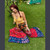 CARAVAN DREAMS PANTS Cotton Indian Print Patchwork Layered Wide Leg Pants w/ Elastic Waist, Drawstring & Pockets