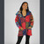 CARAVAN DREAMS JACKET Cotton Indian Print Patchwork Oversized Jacket Button Up w/ Pockets