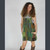COASTAL SPIRIT MINI DRESS Heavy Cotton Shining Wash Patchwork  Solid Overall Mini Dress w/ 5 Pockets  