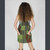 COASTAL SPIRIT MINI DRESS Heavy Cotton Shining Wash Patchwork  Solid Overall Mini Dress w/ 5 Pockets  