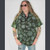 ENDLESS TOUR SHIRT Cotton Shining Wash Patchwork Button Up Collar Short Sleeve Shirt Solid w/ Bolt Buttons & Chest Pocket