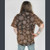 ENDLESS TOUR SHIRT Cotton Shining Wash Patchwork Button Up Collar Short Sleeve Shirt Solid w/ Bolt Buttons & Chest Pocket