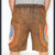 TERRAPIN SHORTS Fine Cotton Piping Shining Wash w/ Grateful Dead Steal Your Face On Side Shorts w/ Elastic Waist , Drawstring & Pockets