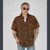TERRAPIN SHIRT Cotton Button Up Collar Short Sleeve Shirt Shining Wash w/ Grateful Dead Steal Your Face On Back