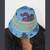 TAP CAP BUCKET HAT Cotton Tapestry Print & Hemp Print Finished Edge Stuffable Bucket Hat
