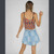 DENIM DRIFT MINI SKIRT Stretch Denim Patch Mini Skirt w/ Attached Pouch Pocket & Back Elastic Waist
